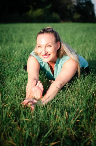 Brandová fotografie Pavly - lektorky jógy